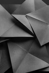 Geometric shapes of paper, abstract background
