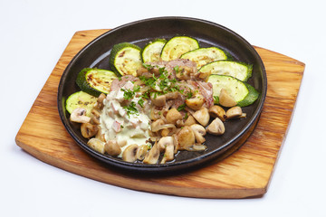 meat with vegetables