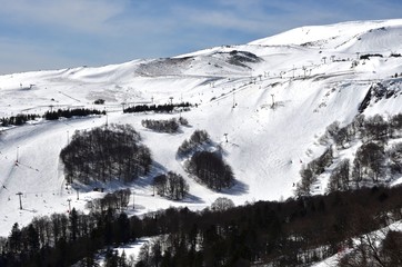 Super Besse, station de ski, Auvergne, France