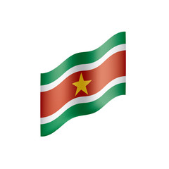 Suriname flag, vector illustration