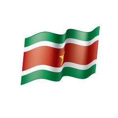 Suriname flag, vector illustration