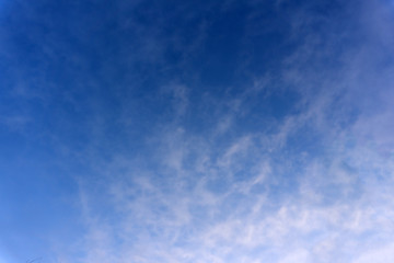 blue sky and white clouds sunny vibrant weather white .