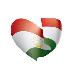 Tajikistan flag, vector illustration