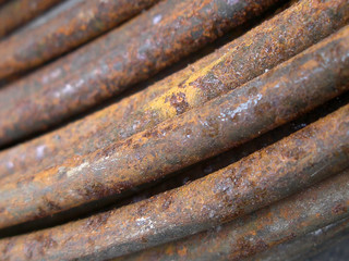 texture of rusty rods