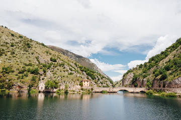 Fototapeta premium Lago di San Domenico, Abruzzo, Italy