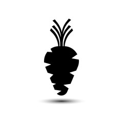 Carrot line icon, vegetable and food, diet sign vector graphics, a linear pattern on a white background, eps 10.