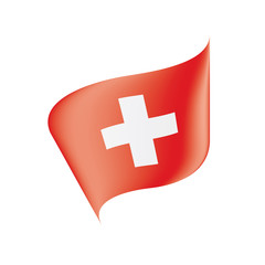 Switzerland flag, vector illustration