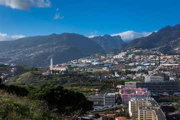 Funchal city on the Madeira island, Portugal