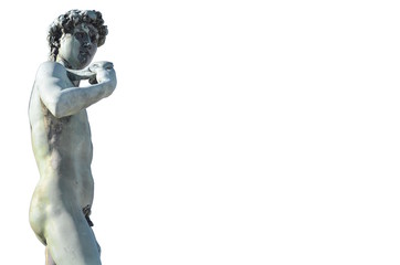 Fototapeta na wymiar David statue at Michelangelo square in Florence Italy