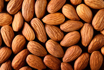 Almond. Almonds macro. Almonds background. Almond nuts.