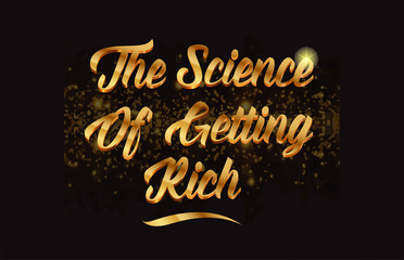 word text with sparkle and glitter background in gold, suitable for card, brochure or typography logo design