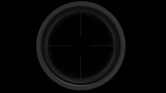 Sniper scope or optical sight with transparent background. Sniper scope or optical sight for editing. Gun sight.