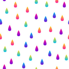 Abstract rainbow seamless pattern background. Modern futuristic illustration for design card, party invitation, wallpaper, holiday wrapping paper, fabric, bag print, t shirt,  workshop advertising etc