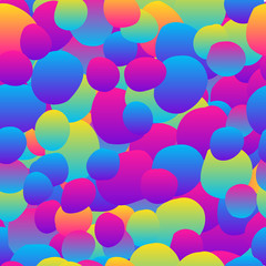 Abstract rainbow seamless pattern background. Modern futuristic illustration for design card, party invitation, wallpaper, holiday wrapping paper, fabric, bag print, t shirt,  workshop advertising etc