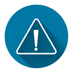 Exclamation mark symbol,Yellow Warning Dangerous icon on white background,Simple design style.vector illustration