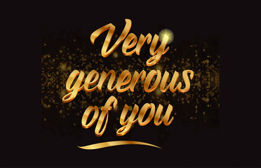 word text with sparkle and glitter background in gold, suitable for card, brochure or typography logo design