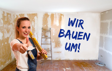 Wir bauen um 