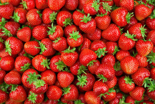 Strawberries background. Strawberry. Food background.