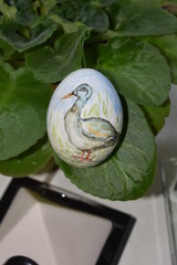 traditionelle, gebastelte Osterdeko