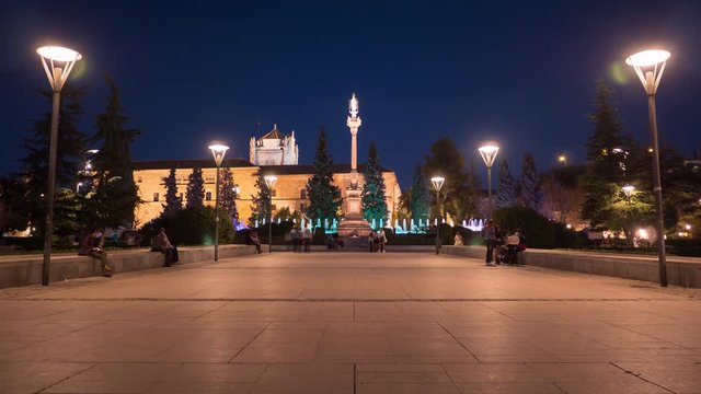 Timelapse of Jardines Del Triunfo at dusk