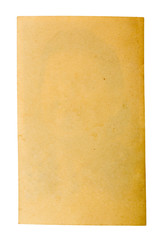 Old paper on white background.