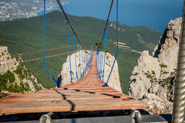 suspension bridge on Ai-Petri