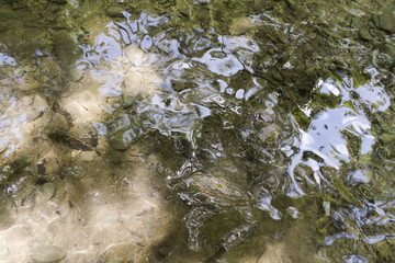 bottom of the stream