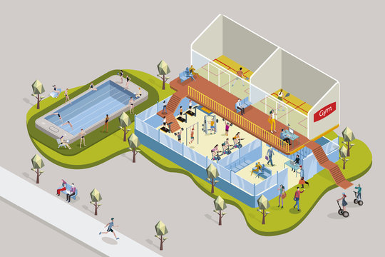 Isometric Gym and Swimming Pool