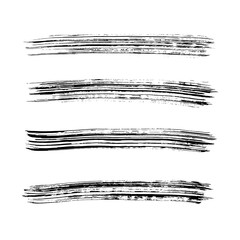 Brush stroke set. Texture.