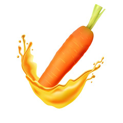 tomato with juice splash isolated on a background