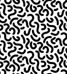 MEMPHIS STYLE SEAMLESS PATTERN. GEOMETRIC ELEMENTS. 80S-90S DESIGN TEXTURE.