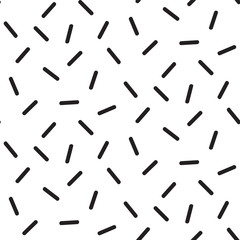 MEMPHIS STYLE SEAMLESS PATTERN. GEOMETRIC ELEMENTS. 80S-90S DESIGN TEXTURE.