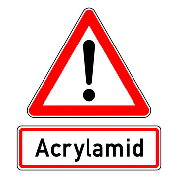 ncsc48 NewCombinationSignCaution ncsc - Achtung - Ausrufezeichen / dreieckig - german text:  Acrylamid - g5952