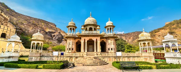 Gordijnen Royal Gaitor, een cenotaaf in Jaipur - Rajasthan, India © Leonid Andronov