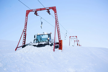 ski slope preparation machine