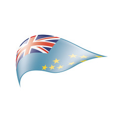Tuvalu flag, vector illustration