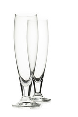 two transperant design glasses