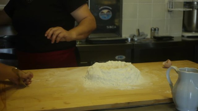 Making Pici Pasta Handmade