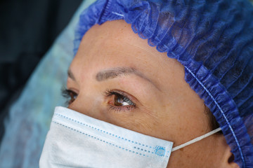 Remove microblasting old makeup.
