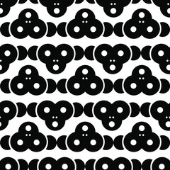 seamless pattern stylized abstract muzzle monkey
