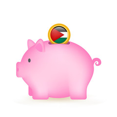 Palestine Flag Coin Piggy Bank Savings