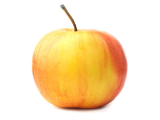 red yellow Apple isolated on white background