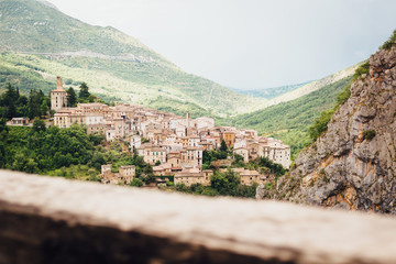 Fototapeta premium Anversa degli Abruzzi - Highland town in Italy