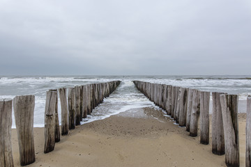 High Tide at Domburg Beach at Domburg Beach / Netherlands