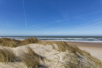 Marvelous View from Grass Dunes at Domburg / Netherlands