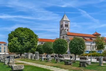 Fototapeta na wymiar St. Mary's Church, Zadar, Croatia