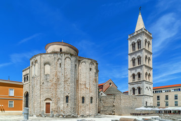 Fototapeta na wymiar Church of St. Donatus, Zadar, Croatia