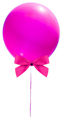 Fototapeta premium ballon rose et noeud papillon 