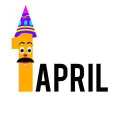 1st April fun text design