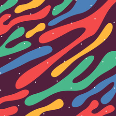 Abstract colorful smooth shapes background